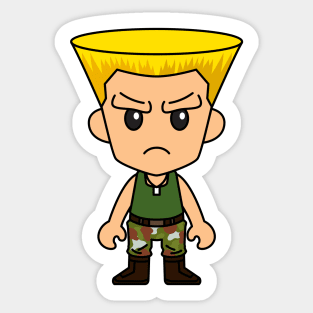 Chibi Guile Sticker